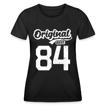 38. Geburtstag Original seit 1984 38 Jahre - Frauen Funktions-T-Shirt - Schwarz - Vorne - AI Model Female 172 light (172cm)