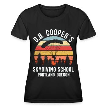 DB Coopers Skydiving School Portland Oregon - Women's Functional T-Shirt - black - Front - AI Model Female 172 light (172cm)