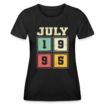 28th Birthday July Vintage 2005 Vintage - Women's Functional T-Shirt - black - Front - AI Model Female 172 light (172cm)