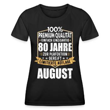 19. Geburtstag September Jahrgang 2004 Vintage - Frauen Funktions-T-Shirt - Schwarz - Vorne - AI Model Female 172 light (172cm)