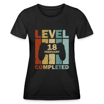 18e anniversaire janvier Vintage 2006 idée cadeau - T-shirt sport Femme - noir - Devant - AI Model Female 172 light (172cm)