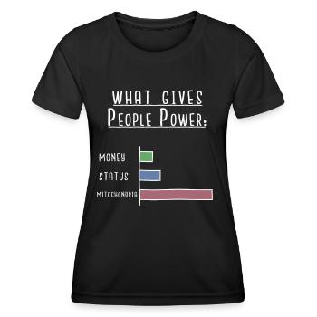 Biologie - Frauen Funktions-T-Shirt - Schwarz - Vorne - AI Model Female 172 light (172cm)