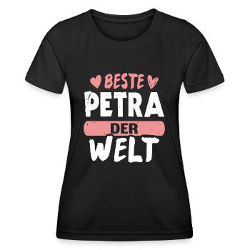 Beste Petra der Welt - Frauen Funktions-T-Shirt - Schwarz - Vorne - AI Model Female 172 light (172cm)