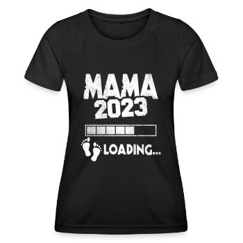 Expectant Mom 2023 Loading Offspring Mother - Women's Functional T-Shirt - black - Front - AI Model Female 172 light (172cm)