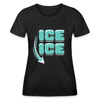 Annonce de grossesse - T-shirt sport Femme - noir - Devant - AI Model Female 172 light (172cm)
