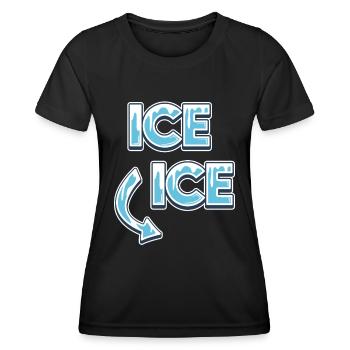 Annonce de grossesse - T-shirt sport Femme - noir - Devant - AI Model Female 172 light (172cm)