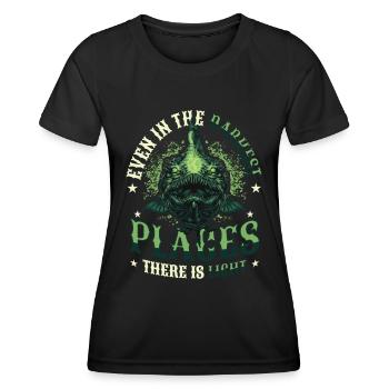 Anglerfish Deep Sea Monster - Women's Functional T-Shirt - black - Front - AI Model Female 172 light (172cm)