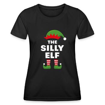 The Silly Elf - Women's Functional T-Shirt - black - Front - AI Model Female 172 light (172cm)