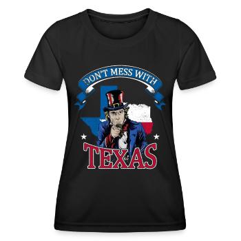 Dont Mess With Texas - T-shirt sport Femme - noir - Devant - AI Model Female 172 light (172cm)