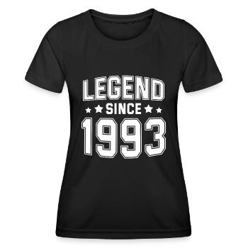 Legende seit 1993 - Frauen Funktions-T-Shirt - Schwarz - Vorne - AI Model Female 172 light (172cm)