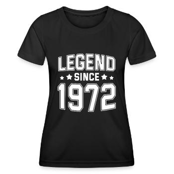 Legende seit 1972 - Frauen Funktions-T-Shirt - Schwarz - Vorne - AI Model Female 172 light (172cm)