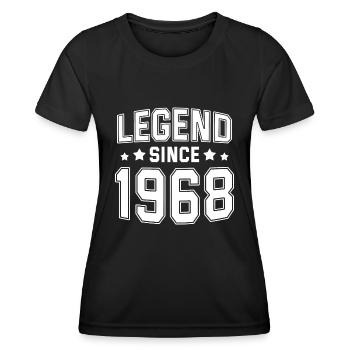 Legende seit 1968 - Frauen Funktions-T-Shirt - Schwarz - Vorne - AI Model Female 172 light (172cm)