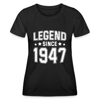 Legende seit 1947 - Frauen Funktions-T-Shirt - Schwarz - Vorne - AI Model Female 172 light (172cm)