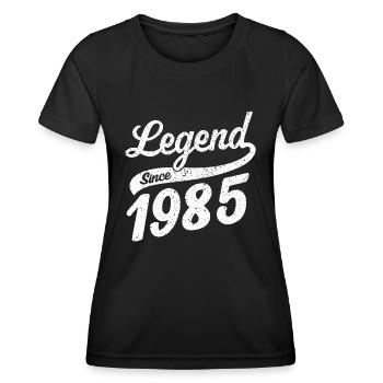 Legend since 1985 vintage 1985 - Women's Functional T-Shirt - black - Front - AI Model Female 172 light (172cm)