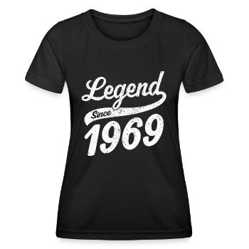 Legend Since 1969 - Women's Functional T-Shirt - black - Front - AI Model Female 172 light (172cm)