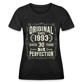 Original seit 1993 30 Jahre Geburtstag - Frauen Funktions-T-Shirt - Schwarz - Vorne - AI Model Female 172 light (172cm)
