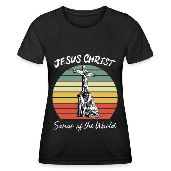 Marie mère de jésus, vierge marie, orthodoxe - T-shirt sport Femme - noir - Devant - AI Model Female 172 light (172cm)