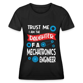 Trust me Im the Daughter of Mechatronics Engineer - Frauen Funktions-T-Shirt - Schwarz - Vorne - AI Model Female 172 light (172cm)