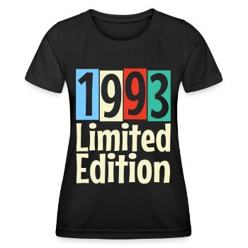 30th Birthday Vintage 1993 Limited Edition - Women's Functional T-Shirt - black - Front - AI Model Female 172 light (172cm)