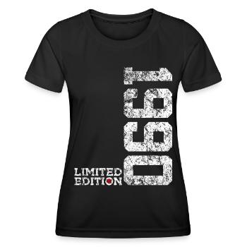 36TH BIRTHDAY 36 YEARS LIMITED EDITION 1990 - Women's Functional T-Shirt - black - Front - AI Model Female 172 light (172cm)
