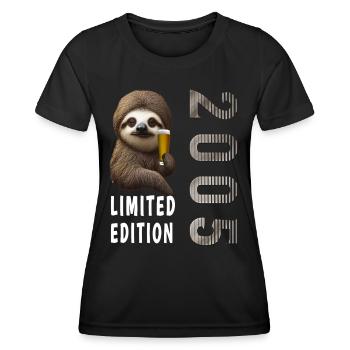 18e anniversaire né en 2005 - T-shirt sport Femme - noir - Devant - AI Model Female 172 light (172cm)