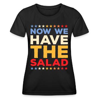 Witzige Denglisch Sprüche Deutsch Englisch Lehrer - Frauen Funktions-T-Shirt - Schwarz - Vorne - AI Model Female 172 light (172cm)