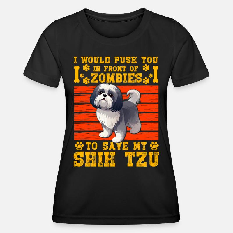 Shih Tzu - Women's Functional T-Shirt - black