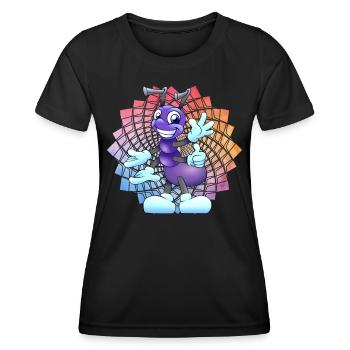 Ameise - Frauen Funktions-T-Shirt - Schwarz - Vorne - AI Model Female 172 light (172cm)