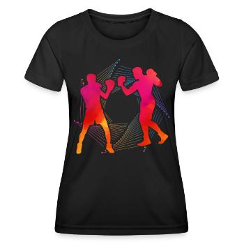 Boxing - Women's Functional T-Shirt - black - Front - AI Model Female 172 light (172cm)