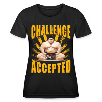 Challenge Accepted Sumo - Women's Functional T-Shirt - black - Front - AI Model Female 172 light (172cm)