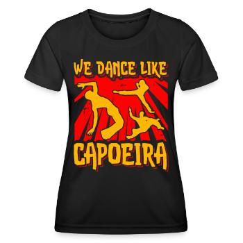 Wir tanzen wie Capoeira - Frauen Funktions-T-Shirt - Schwarz - Vorne - AI Model Female 172 light (172cm)