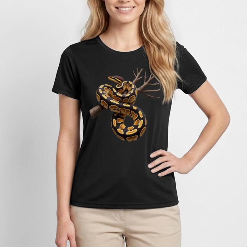 Roi Python Serpents Amoureux Terrarium Python T-shirt sport Femme