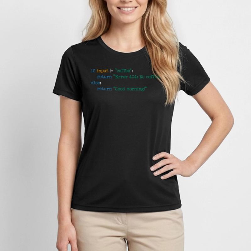 Coffee Code Programmer Computer Science Gift Women's Functional T-Shirt