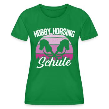Hobby Horsing Leçons Hobby Horse Riding - T-shirt sport Femme - vert - Devant - AI Model Female 172 dark (172cm)