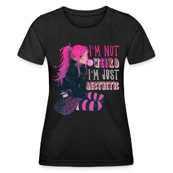 I'm Not Weird Yami Kawaii Anime Girl Goth Gift - Women's Functional T-Shirt - black - Front - AI Model Female 172 light (172cm)