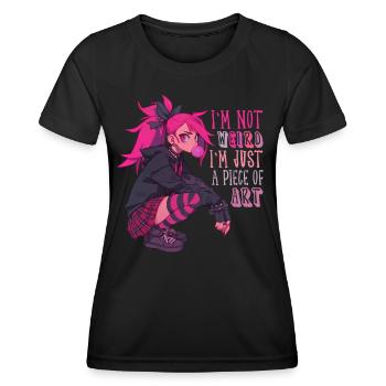 Juste Œuvre D’art Yami Kawaii Anime Fille Goth - T-shirt sport Femme - noir - Devant - AI Model Female 172 light (172cm)