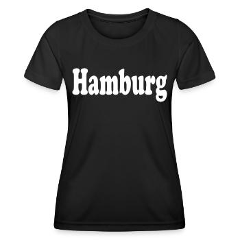 Hambourg - T-shirt sport Femme - noir - Devant - AI Model Female 172 light (172cm)