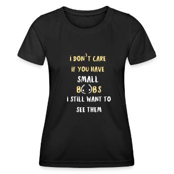 Kleine Brüste - Frauen Funktions-T-Shirt - Schwarz - Vorne - AI Model Female 172 light (172cm)