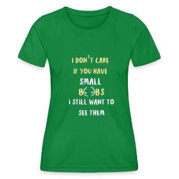 Kleine Brüste - Frauen Funktions-T-Shirt - Kelly Green - Vorne - AI Model Female 172 dark (172cm)