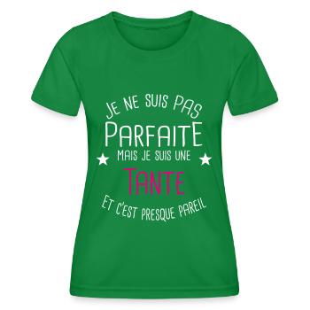 Tante - T-shirt sport Femme - vert - Devant - AI Model Female 172 dark (172cm)