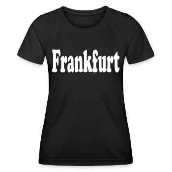 Francfort - T-shirt sport Femme - noir - Devant - AI Model Female 172 light (172cm)