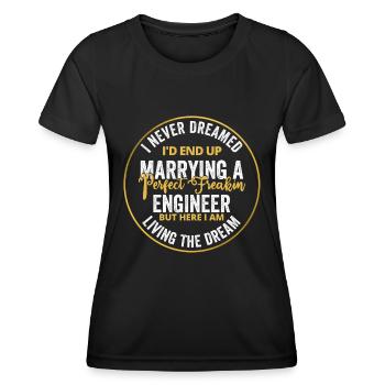 Lustiger Ingenieur, Ingenieur Geschenke, Ingenieur Student - Frauen Funktions-T-Shirt - Schwarz - Vorne - AI Model Female 172 light (172cm)