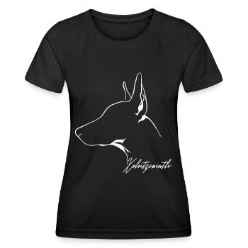XOLOITZCUINTLI XOLO Chien chien chien nu Wilsigns - T-shirt sport Femme - noir - Devant - AI Model Female 172 light (172cm)