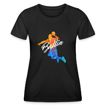 Ballin Basketball Player Basketball Player Streetball - Women's Functional T-Shirt - black - Front - AI Model Female 172 light (172cm)