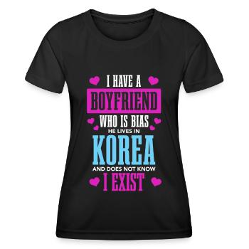 K-Pop-Fan Geschenk Koreanische Popmusik - Frauen Funktions-T-Shirt - Schwarz - Vorne - AI Model Female 172 light (172cm)