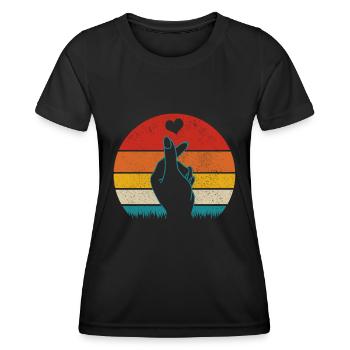 K-Pop Fan Geschenk Koreanische Popmusik - Frauen Funktions-T-Shirt - Schwarz - Vorne - AI Model Female 172 light (172cm)