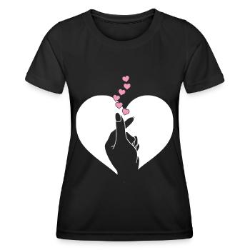 K-Pop-Fan Geschenk Koreanische Popmusik - Frauen Funktions-T-Shirt - Schwarz - Vorne - AI Model Female 172 light (172cm)