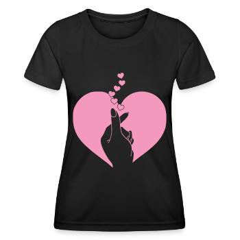 K-Pop-Fan Geschenk Koreanische Popmusik - Frauen Funktions-T-Shirt - Schwarz - Vorne - AI Model Female 172 light (172cm)