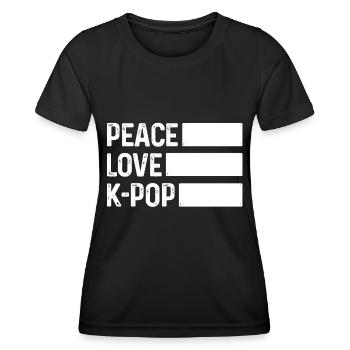 K-Pop Fan Geschenk Koreanische Popmusik - Frauen Funktions-T-Shirt - Schwarz - Vorne - AI Model Female 172 light (172cm)