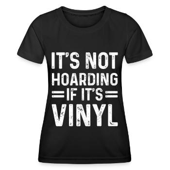 Vinyl Record Collectible DJ Gift - Women's Functional T-Shirt - black - Front - AI Model Female 172 light (172cm)